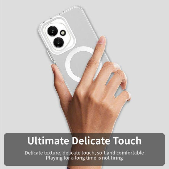 For Honor 400 Global 156.5mm Candy Magsafe PC Hybrid TPU Phone Case(White)