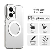 For Honor 400 Global 156.5mm Candy Magsafe PC Hybrid TPU Phone Case(White)
