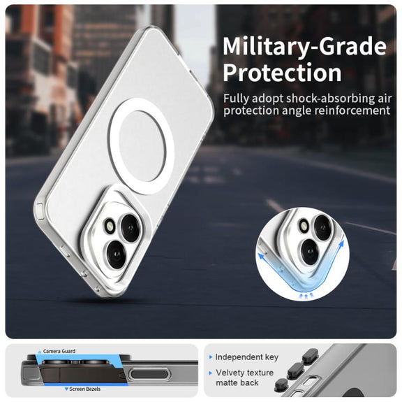 For Honor 400 Global 156.5mm Candy Magsafe PC Hybrid TPU Phone Case(White)