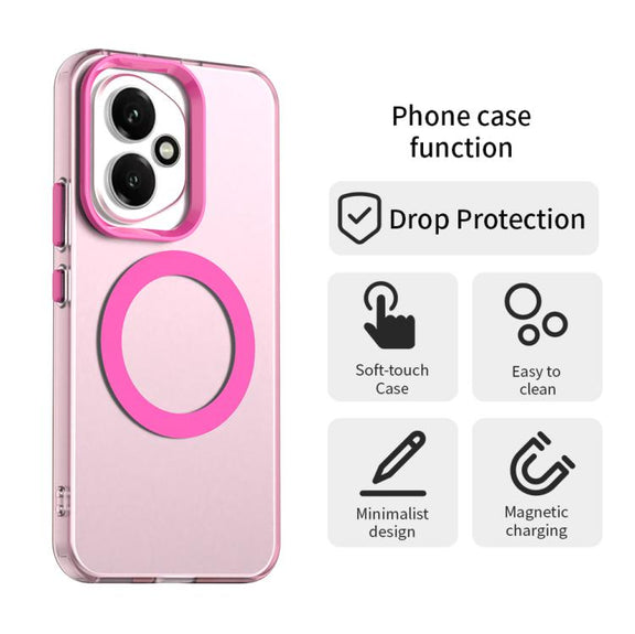 For Honor 400 Global 156.5mm Candy Magsafe PC Hybrid TPU Phone Case(Red)