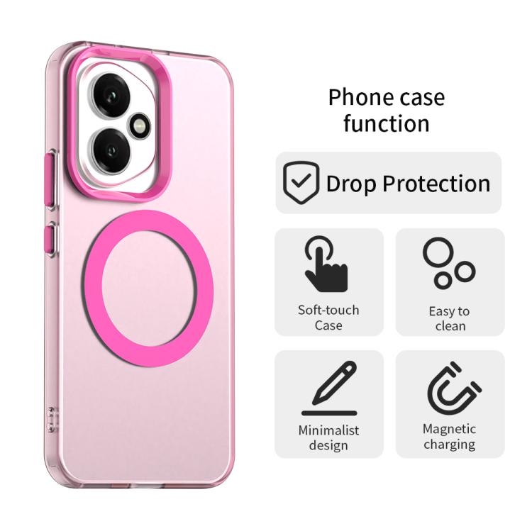 For Honor 400 Global 156.5mm Candy Magsafe PC Hybrid TPU Phone Case(Red)