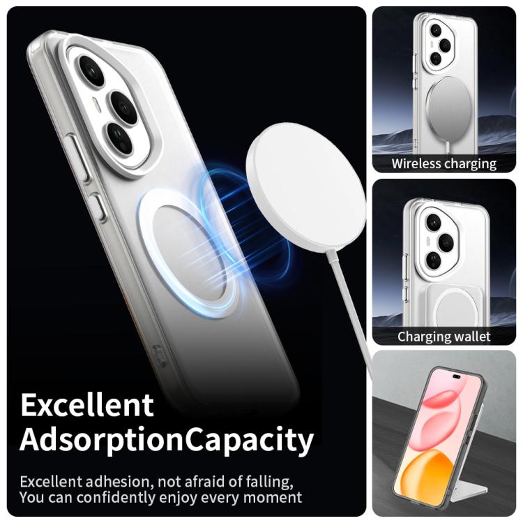 For Honor 400 Pro Global 160.8mm Candy Magsafe PC Hybrid TPU Phone Case(White)