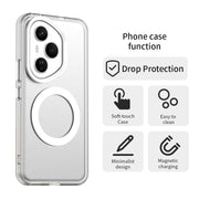 For Honor 400 Pro Global 160.8mm Candy Magsafe PC Hybrid TPU Phone Case(White)