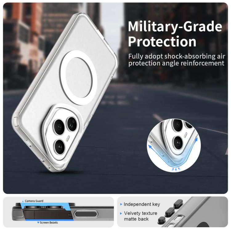 For Honor 400 Pro Global 160.8mm Candy Magsafe PC Hybrid TPU Phone Case(White) - free shipping - PMC TechLife - Order now!