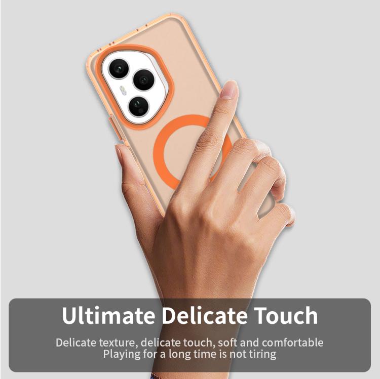 For Honor 400 Pro Global 160.8mm Candy Magsafe PC Hybrid TPU Phone Case(Orange)