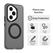 For Honor 400 Pro Global 160.8mm Candy Magsafe PC Hybrid TPU Phone Case(Black)