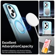 For Honor 400 Pro Global 160.8mm Candy Magsafe PC Hybrid TPU Phone Case(Blue)