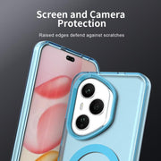 For Honor 400 Pro Global 160.8mm Candy Magsafe PC Hybrid TPU Phone Case(Blue)
