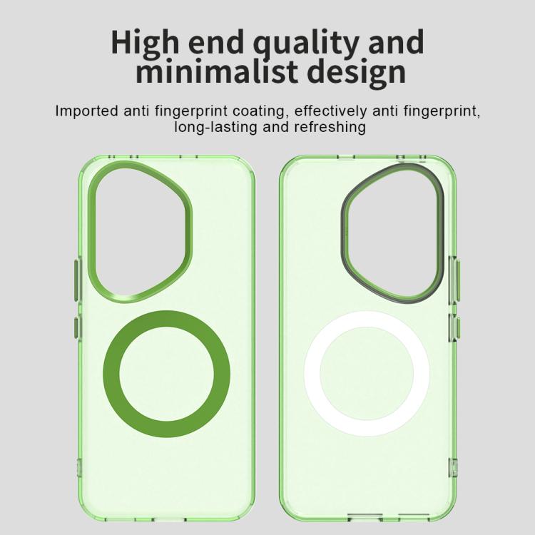 For Honor 400 Pro Global 160.8mm Candy Magsafe PC Hybrid TPU Phone Case(Green)