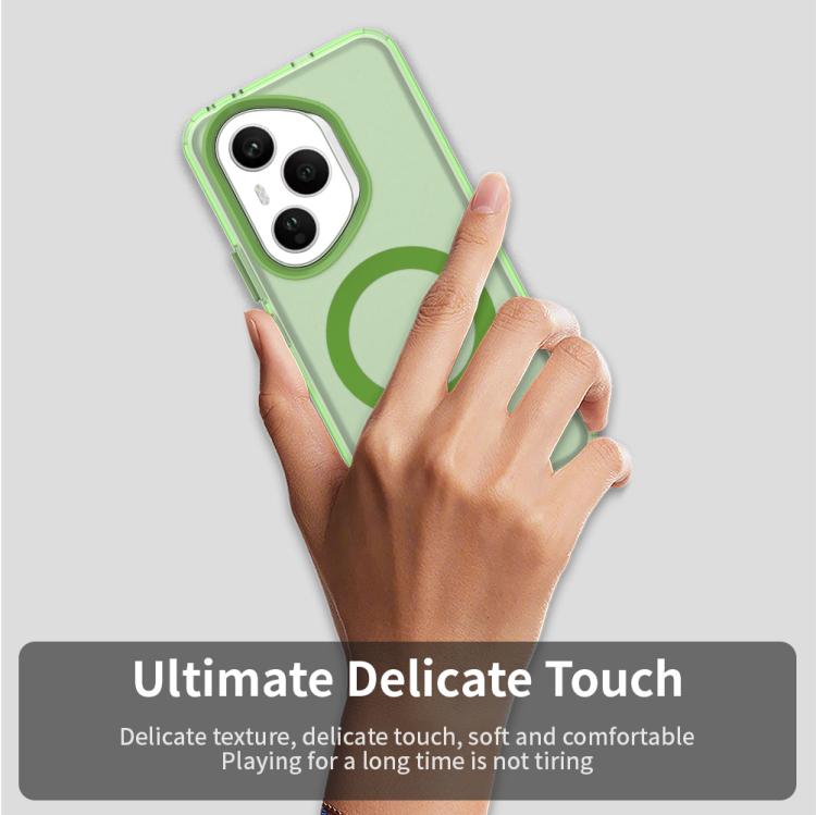 For Honor 400 Pro Global 160.8mm Candy Magsafe PC Hybrid TPU Phone Case(Green)