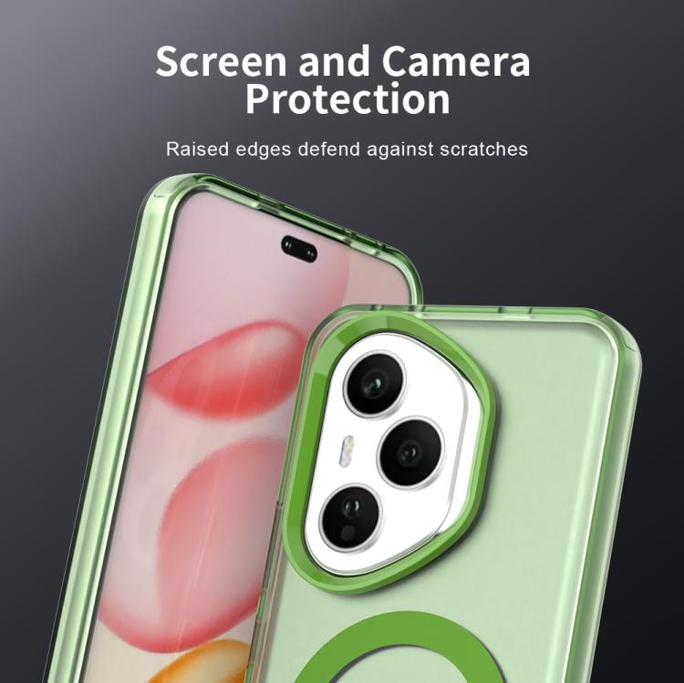 For Honor 400 Pro Global 160.8mm Candy Magsafe PC Hybrid TPU Phone Case(Green)