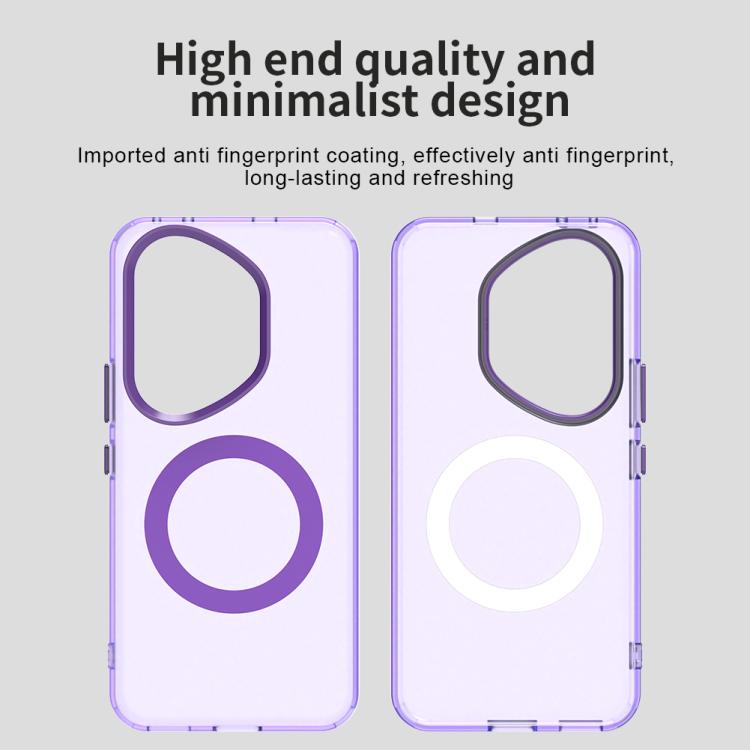 For Honor 400 Pro Global 160.8mm Candy Magsafe PC Hybrid TPU Phone Case(Purple)