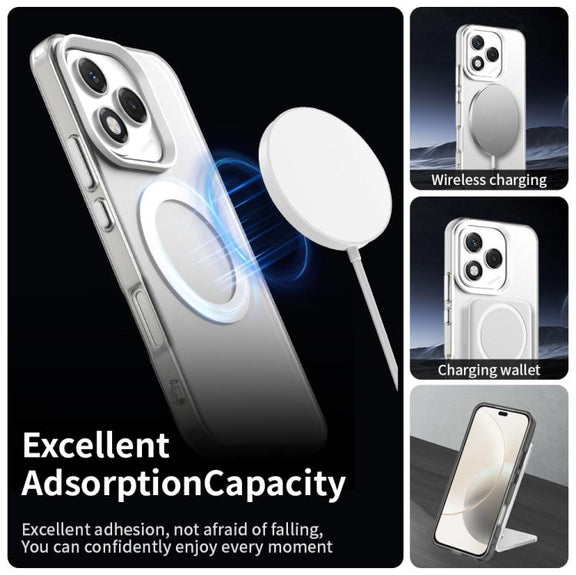 For Honor 400 Lite Global Candy Magsafe PC Hybrid TPU Phone Case(White)