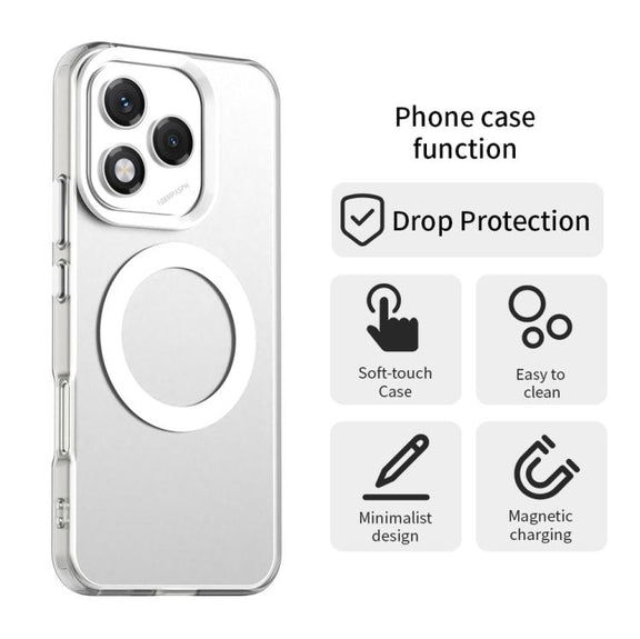 For Honor 400 Lite Global Candy Magsafe PC Hybrid TPU Phone Case(White)