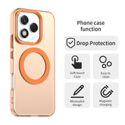 For Honor 400 Lite Global Candy Magsafe PC Hybrid TPU Phone Case(Orange)