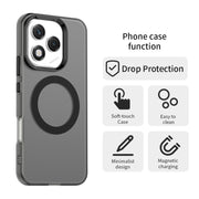 For Honor 400 Lite Global Candy Magsafe PC Hybrid TPU Phone Case(Black)