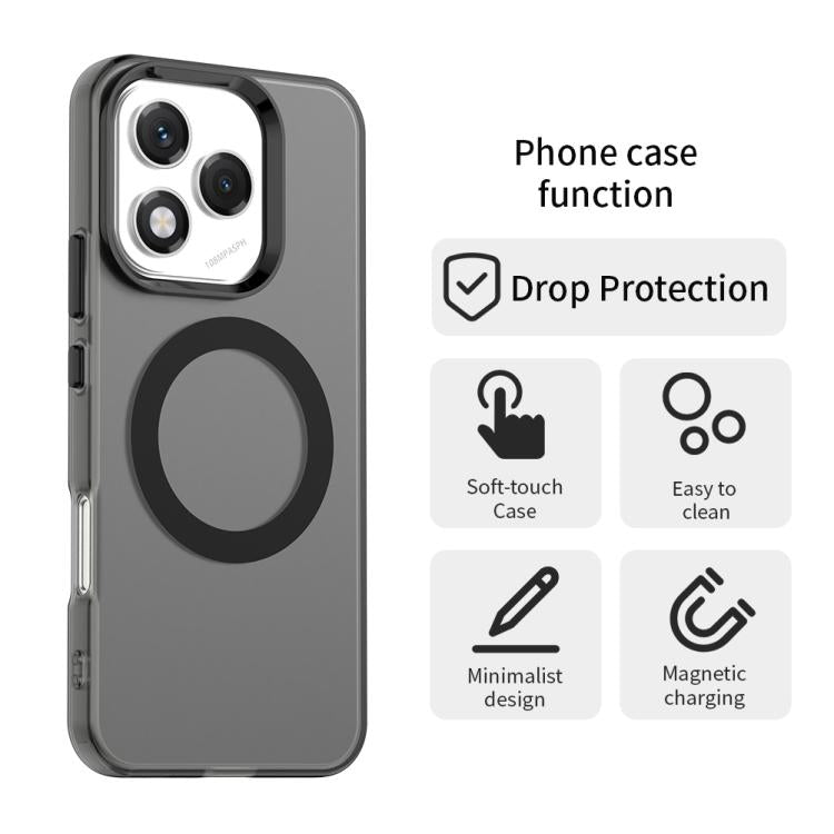 For Honor 400 Lite Global Candy Magsafe PC Hybrid TPU Phone Case(Black)