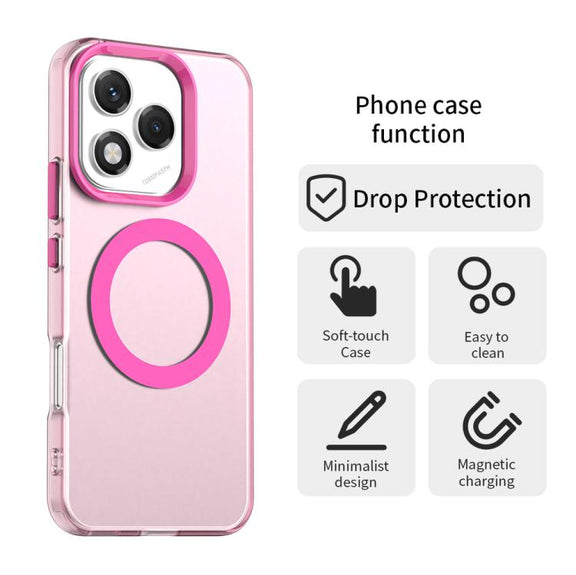 For Honor 400 Lite Global Candy Magsafe PC Hybrid TPU Phone Case(Red)