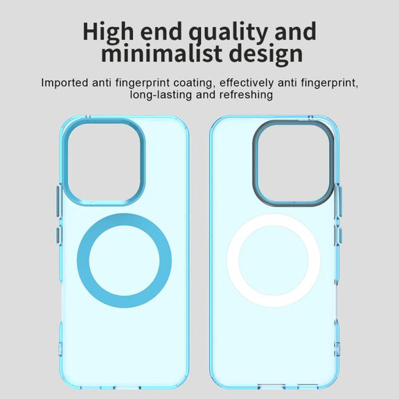 For Honor 400 Lite Global Candy Magsafe PC Hybrid TPU Phone Case(Blue)