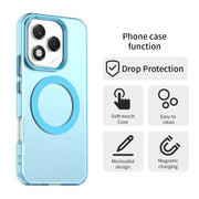 For Honor 400 Lite Global Candy Magsafe PC Hybrid TPU Phone Case(Blue)