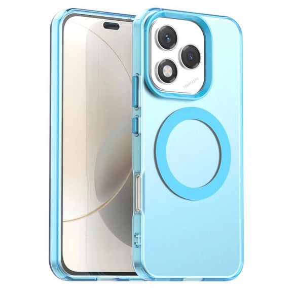 For Honor 400 Lite Global Candy Magsafe PC Hybrid TPU Phone Case(Blue)