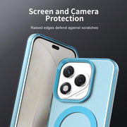 For Honor 400 Lite Global Candy Magsafe PC Hybrid TPU Phone Case(Blue)