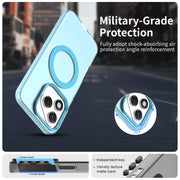 For Honor 400 Lite Global Candy Magsafe PC Hybrid TPU Phone Case(Blue)