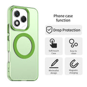 For Honor 400 Lite Global Candy Magsafe PC Hybrid TPU Phone Case(Green)