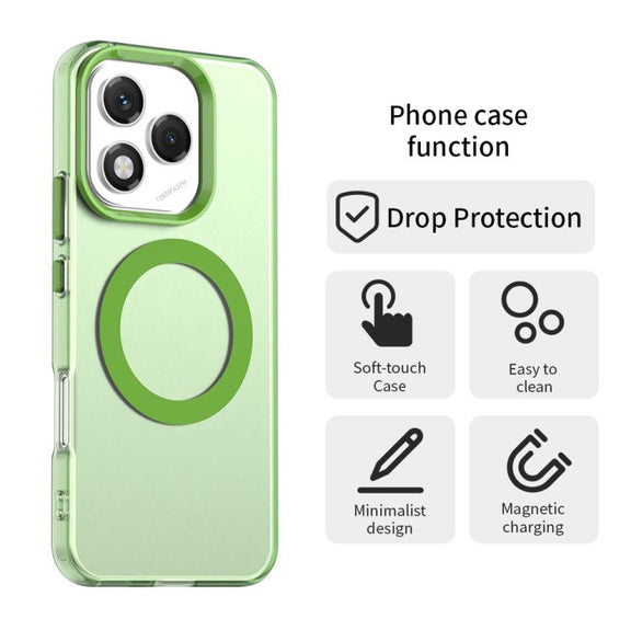 For Honor 400 Lite Global Candy Magsafe PC Hybrid TPU Phone Case(Green)
