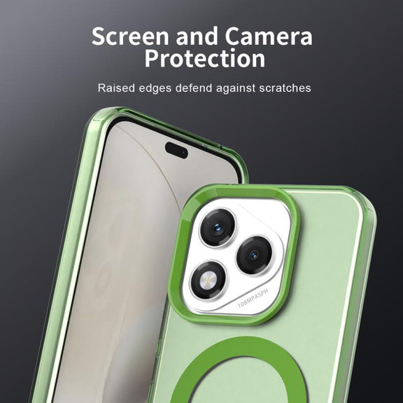 For Honor 400 Lite Global Candy Magsafe PC Hybrid TPU Phone Case(Green)