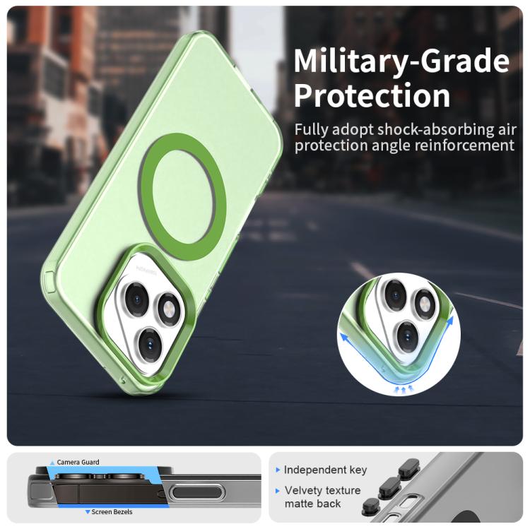 For Honor 400 Lite Global Candy Magsafe PC Hybrid TPU Phone Case(Green)