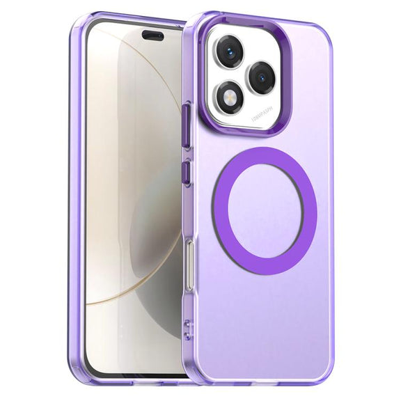 For Honor 400 Lite Global Candy Magsafe PC Hybrid TPU Phone Case(Purple)