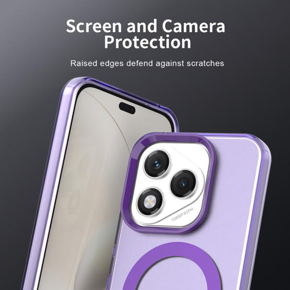 For Honor 400 Lite Global Candy Magsafe PC Hybrid TPU Phone Case(Purple)