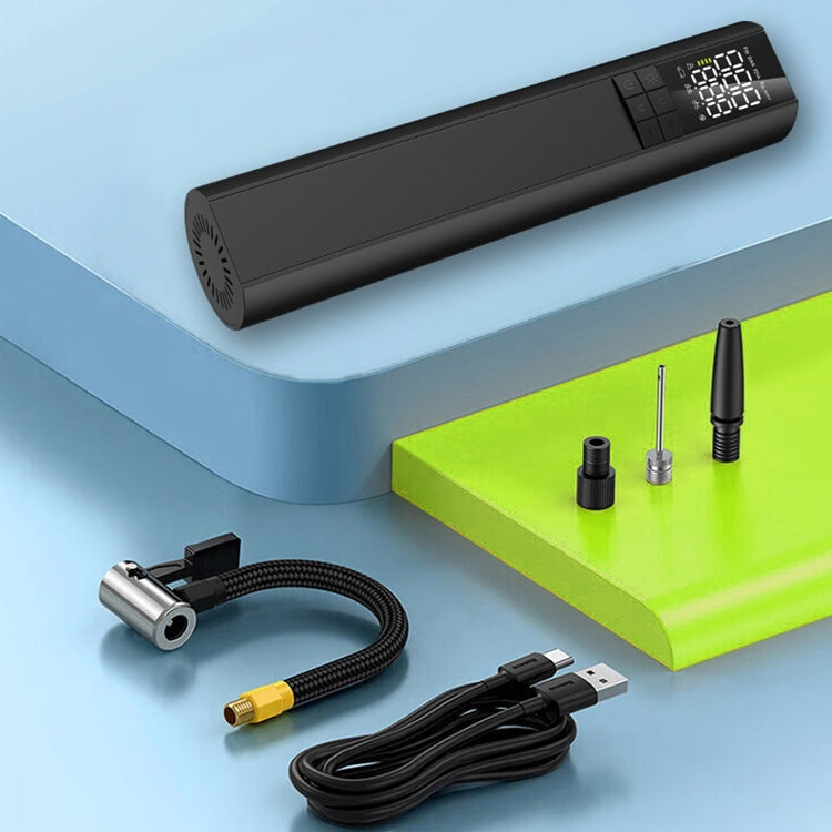 T6 Car Digital Display Portable Smart Electric Wireless Air Pump(Black) - free shipping - PMC Jewellery - Order now!