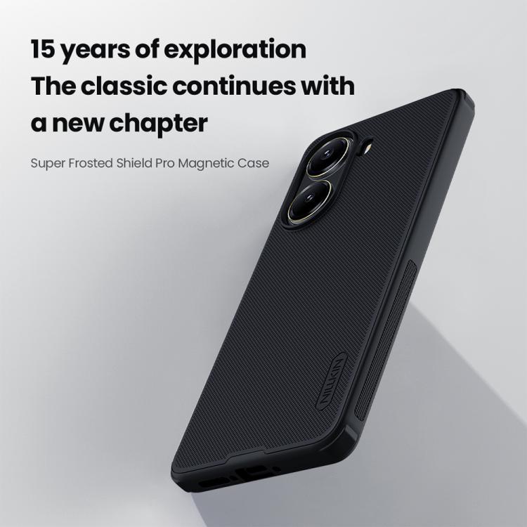 For Xiaomi Poco X7 Pro NILLKIN Frosted Shield Pro Magnetic Phone Case(Black) - Xiaomi Cases by NILLKIN | Online Shopping South Africa | PMC Jewellery | Buy Now Pay Later Mobicred