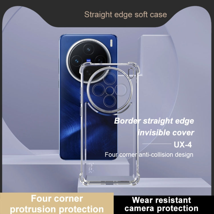 For vivo X200 IMAK UX-4 Series Four-corner Shockproof Phone Case(Transparent)