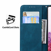 For Samsung Galaxy S25 5G Retro Skin Feel Butterflies Embossing Horizontal Flip Leather Phone Case(Blue)