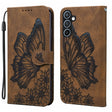 For Samsung Galaxy S25 5G Retro Skin Feel Butterflies Embossing Horizontal Flip Leather Phone Case(Brown) - Galaxy S25 5G Cases by PMC TechLife | Online Shopping South Africa | PMC TechLife | Buy Now Pay Later Mobicred