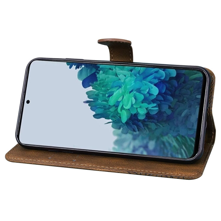 For Samsung Galaxy S25 5G Retro Skin Feel Butterflies Embossing Horizontal Flip Leather Phone Case(Brown) - Galaxy S25 5G Cases by PMC TechLife | Online Shopping South Africa | PMC TechLife | Buy Now Pay Later Mobicred