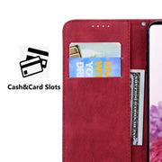 For Samsung Galaxy S25+ 5G Retro Skin Feel Butterflies Embossing Horizontal Flip Leather Phone Case(Red)
