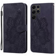 For Samsung Galaxy S25 Ultra 5G Retro Skin Feel Butterflies Embossing Horizontal Flip Leather Phone Case(Black) - Galaxy S25 Ultra 5G Cases by PMC TechLife | Online Shopping South Africa | PMC TechLife | Buy Now Pay Later Mobicred