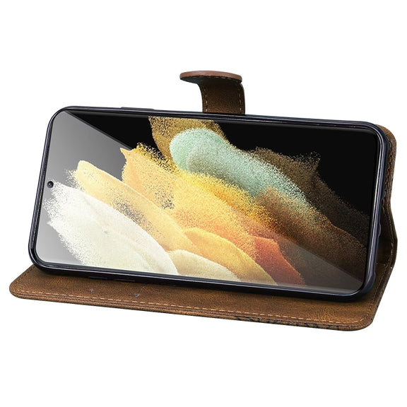 For Samsung Galaxy S25 Ultra 5G Retro Skin Feel Butterflies Embossing Horizontal Flip Leather Phone Case(Brown)