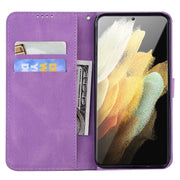 For Samsung Galaxy S25 Ultra 5G Retro Skin Feel Butterflies Embossing Horizontal Flip Leather Phone Case(Purple)