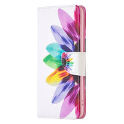 For Samsung Galaxy S25 Ultra 5G Colored Drawing Pattern Leather Phone Case(Sun Flower)