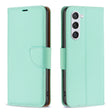 For Samsung Galaxy S25 5G Litchi Texture Pure Color Flip Leather Phone Case(Green) - Galaxy S25 5G Cases by PMC TechLife | Online Shopping South Africa | PMC TechLife | Buy Now Pay Later Mobicred