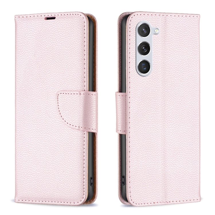 For Samsung Galaxy S25 5G Litchi Texture Pure Color Flip Leather Phone Case(Rose Gold) - free shipping - PMC TechLife - Order now!