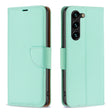 For Samsung Galaxy S25+ 5G Litchi Texture Pure Color Flip Leather Phone Case(Green) - Galaxy S25+ 5G Cases by PMC TechLife | Online Shopping South Africa | PMC TechLife | Buy Now Pay Later Mobicred