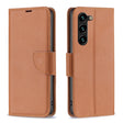 For Samsung Galaxy S25+ 5G Litchi Texture Pure Color Flip Leather Phone Case(Brown) - Galaxy S25+ 5G Cases by PMC TechLife | Online Shopping South Africa | PMC TechLife | Buy Now Pay Later Mobicred