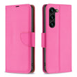 For Samsung Galaxy S25+ 5G Litchi Texture Pure Color Flip Leather Phone Case(Rose Red) - Galaxy S25+ 5G Cases by PMC TechLife | Online Shopping South Africa | PMC TechLife | Buy Now Pay Later Mobicred