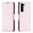 For Samsung Galaxy S25+ 5G Litchi Texture Pure Color Flip Leather Phone Case(Rose Gold) - Galaxy S25+ 5G Cases by PMC TechLife | Online Shopping South Africa | PMC TechLife | Buy Now Pay Later Mobicred
